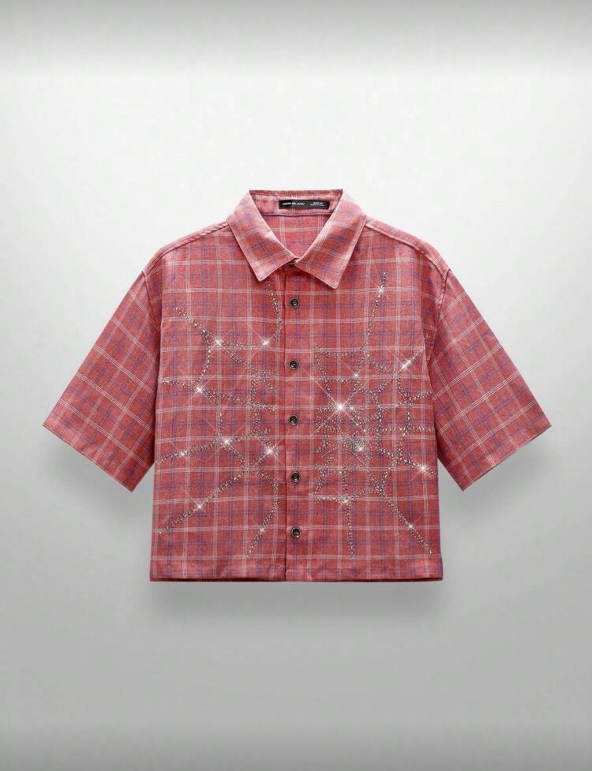 Red rhinestone flannel